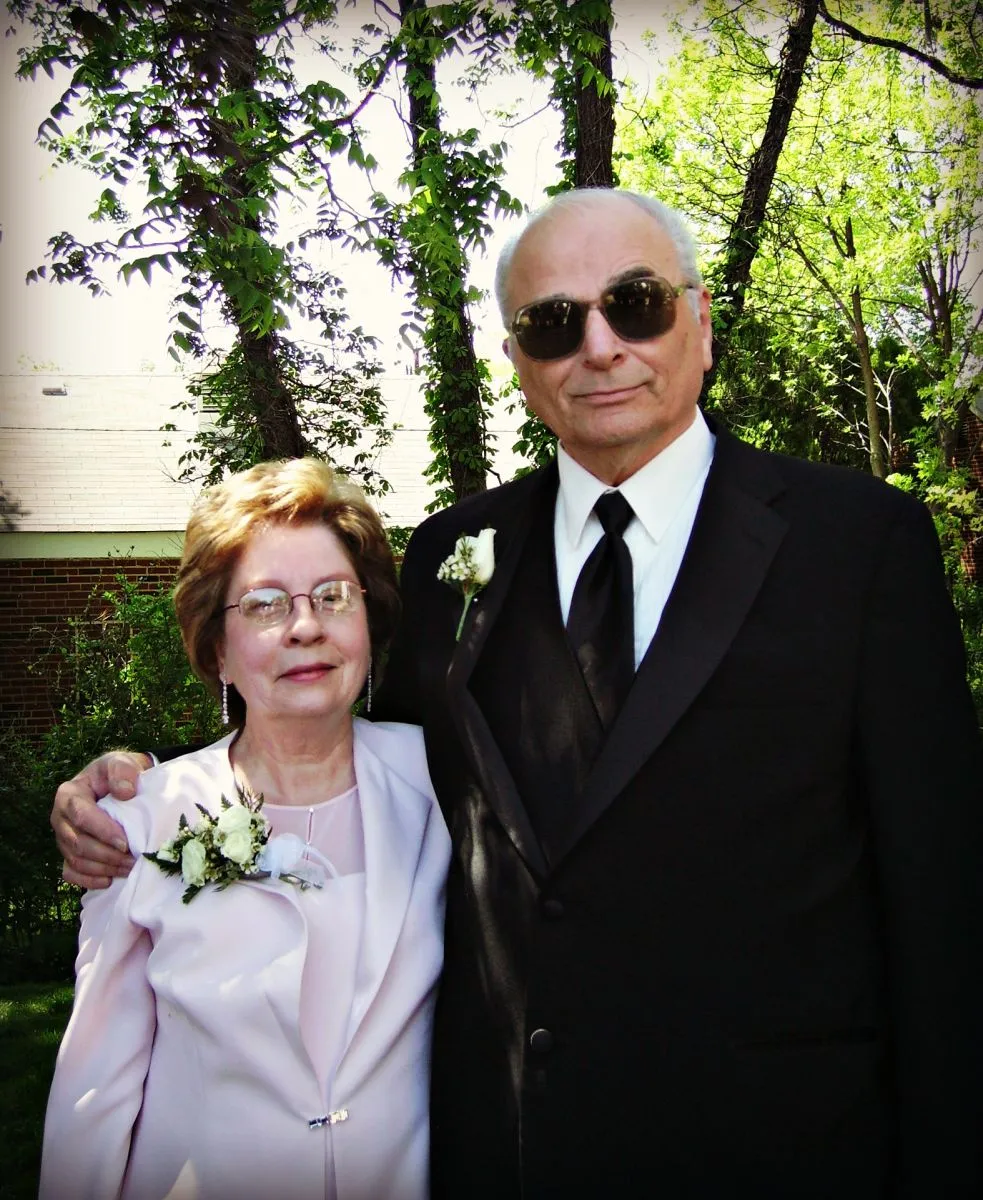 dad and jean kriss wedding