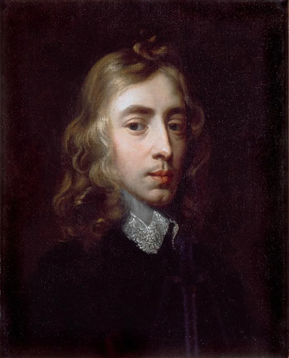 An oil portrait of John Milton, held by Christ's College, Cambridge