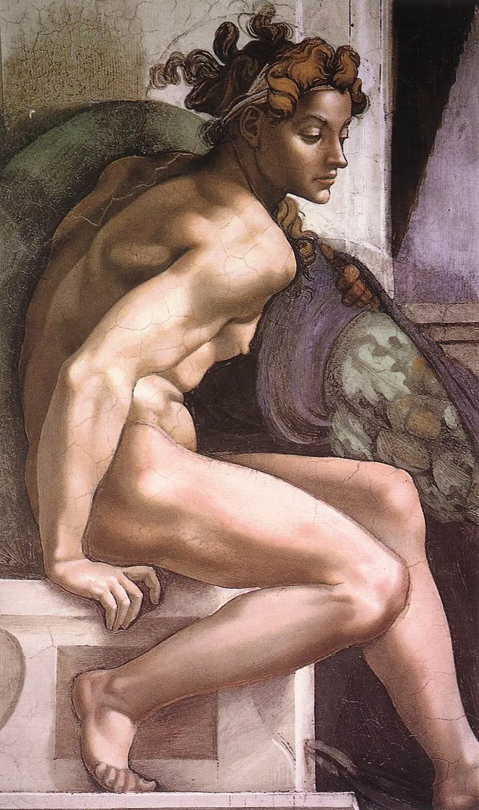 Ignudo above the prophet Joel