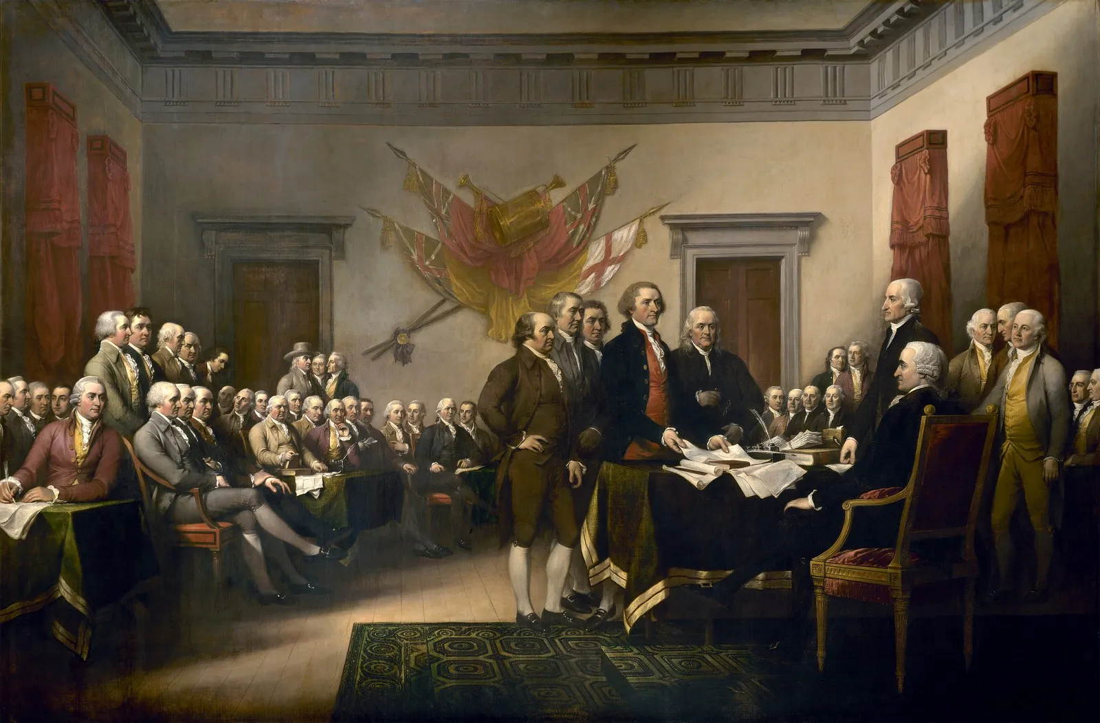 John Trumbull's Declaration of Independence (1819), U.S. Capitol Rotunda