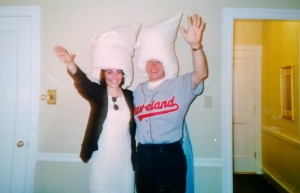 Jim and me clowning at The Drake Hotel in Chicago, on the day I graduated from college; June 1996