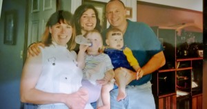 My siblings, some of their children, and me; at Jim's house in Ohio