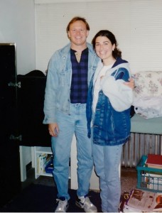 My brother and me at the start of my senior year of college, September 1995, Evanston, Ill.