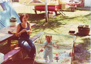 My Mom and me, sometime in 1975, Ohio. I'd like to outlive her 46 years.  Photo by Dean Lane