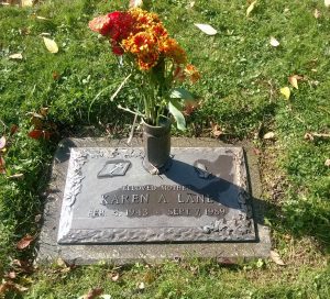 My mom's headstone looks good at 25